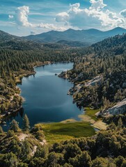 Sticker - Lake surrounded by trees