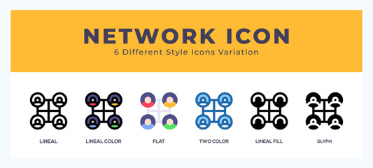 Fototapete - Network symbol. logo. icon vector illustration.