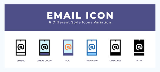 Aufkleber - Email icon vector for web. and mobile app