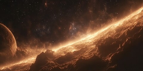Wall Mural - Planet in Sky