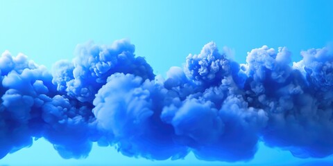 Canvas Print - blue clouds in air