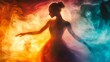 © Thanawin - Double exposure style, Double exposure, Graceful Dancer in Colorful Smoke Dance