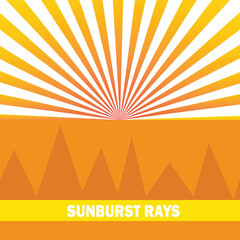 Aufkleber - Abstract Sunburst pattern design template. Abstract texture with flash. sunbeams