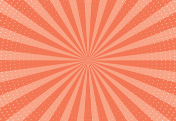 Aufkleber - Orange abstract Sunburst pattern. Bright rays background. Comics, pop art style. Vector illustration