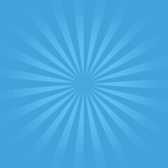 Aufkleber - Blue radial beams and rays abstract lines background. Abstract flash. sunbeams. Sunburst or sun burst retro background. Vector illustration