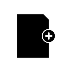 Poster - Add document icon web design in vector