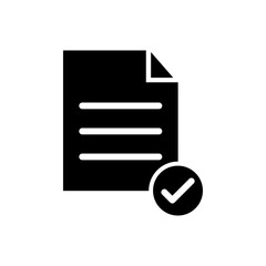 Poster - Accept document icon web design in vector