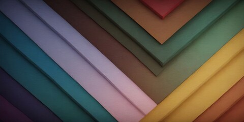 Aufkleber - A colorful stack of paper with a variety of colors