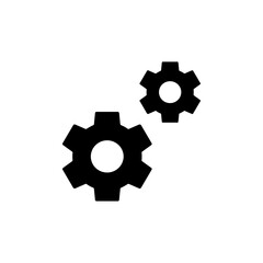 Aufkleber - Gears icon web design in vector