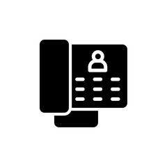 Poster - Interphone icon web design in vector