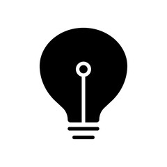 Poster - Light bulb icon web design in vector