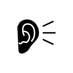 Poster - Listening icon web design in vector