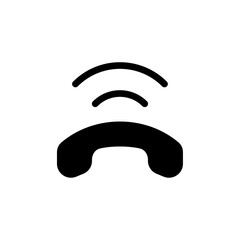 Poster - Phone call icon web design in vector