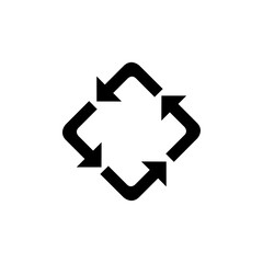 Aufkleber - Reuse icon web design in vector