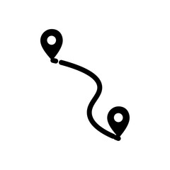 Poster - Route icon web design in vector