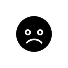 Poster - Sad icon web design in vector