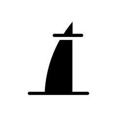 Aufkleber - Windsurf icon web design in vector