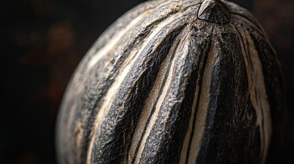 Poster - Close Up Of A Single Sunflower Seed Shell
