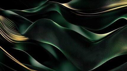 Poster - an eye-catching modern abstract motion banner with a mix of geometric patterns and fluid lines in sh