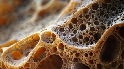 Poster - Abstract Honeycomb Textured Surface Image