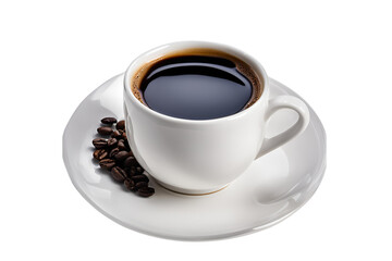 cup of coffee isolated on transparent background