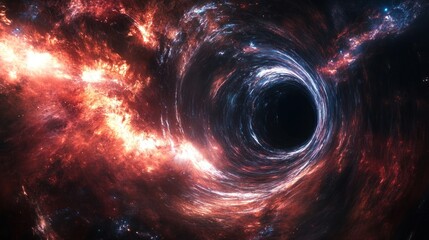 Wall Mural - Black Hole in Space