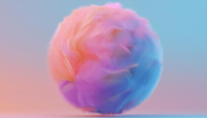 Poster - Abstract colorful sphere. Concept of imagination, creativity, and design.