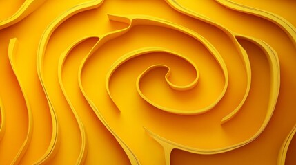 Poster - Flowing shapes in rich golden hues intertwine, forming a dynamic pattern that evokes warmth and energy. This abstract creation invites exploration and intrigue