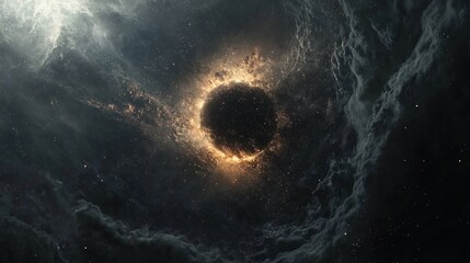 Wall Mural - Black Hole in Space