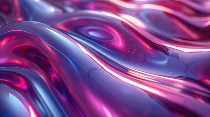 Leinwandbilder - Abstract Purple And Pink Liquid Swirls Design