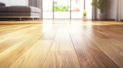 Wall Mural - Close Up of Wooden Floor in Modern Interior