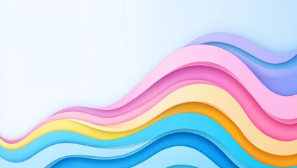Poster - A lively gradient backdrop featuring gentle hues, perfect for creative projects.