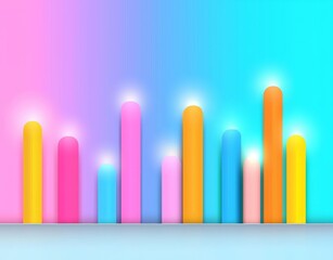 Poster - A lively spectrum of hues forming a gentle, abstract backdrop.