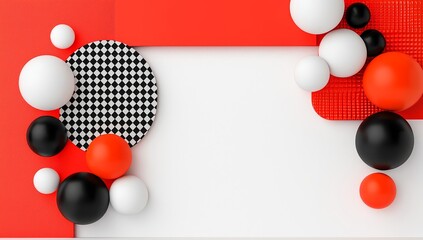 Poster - An abstract piece showcasing geometric forms and vivid hues.