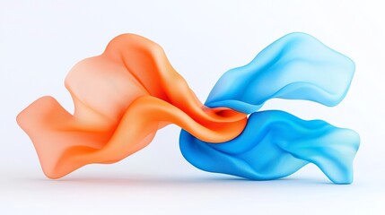 Poster - A digital art piece with dynamic textures in vivid hues.
