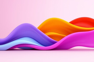 Poster - A lively abstract blend of colors producing a striking visual impact.