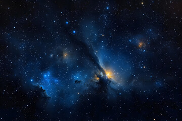 Wall Mural - night sky - universe filled with stars, nebula and galaxy