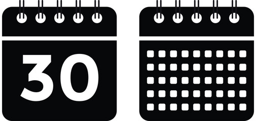 Wall Mural - Calendar icon. Calendar symbol. Deadline. Date. Time
