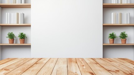 Poster - Minimalist home office setup promoting productivity and simplicity