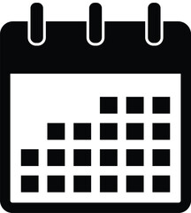 Wall Mural - Calendar icon. Calendar symbol. Deadline. Date. Time
