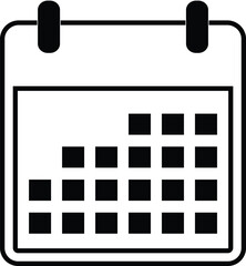 Wall Mural - Calendar icon. Calendar symbol. Deadline. Date. Time