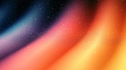 Aufkleber - Colorful grainy gradient background with glowing lights and noise texture background stock illustration. Gradation wave background with noise effect. Background aesthetic. Wavy grainy color.
