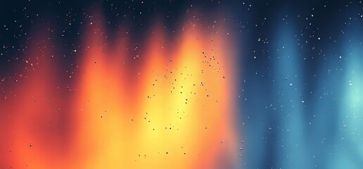 Fototapete - Black dark backdrop noise texture banner poster header design with blue pink yellow abstract glowing color wave