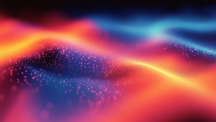 Leinwandbilder - Background graphics design for website headers - blurred gradient color background purple pink blue grainy gradient gradient background dark abstract backdrop banner poster card wallpaper