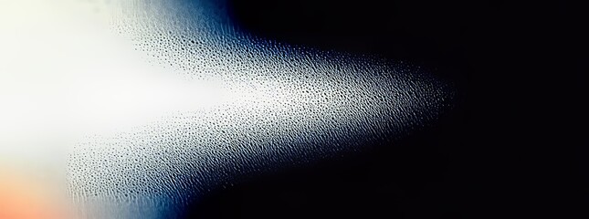 Poster - An abstract background with a grainy gradient of blue, red, and yellow, glowing color waves on a black background, incorporating a noise texture, ideal for banners, posters, or headers.