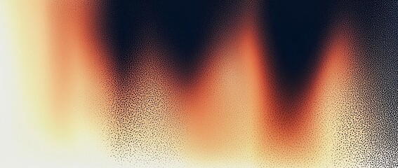 Aufkleber - A textured banner or poster header design with a grainy gradient background in shades of orange, white, beige, and brown.