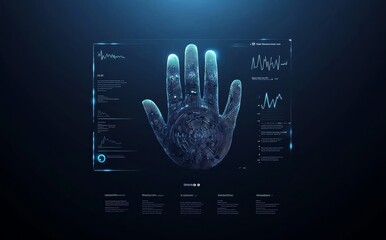 Poster - The future concept of a smart intelligent UI HUD interface is abstracted in this screen image