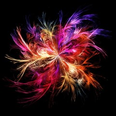 Fototapete - Colorful abstract image blending shades harmoniously