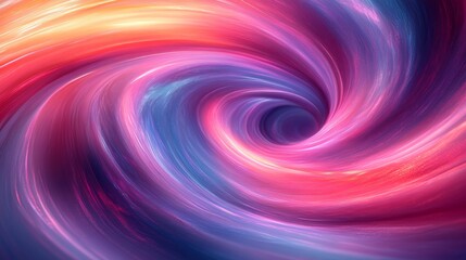 Aufkleber - Colorful abstract vortex swirl with vibrant light effects, digital fantasy concept