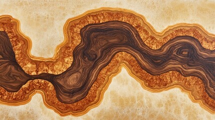 Poster - elegant wood texture closeup showcasing intricate patterns and rich warm tones for design and decora